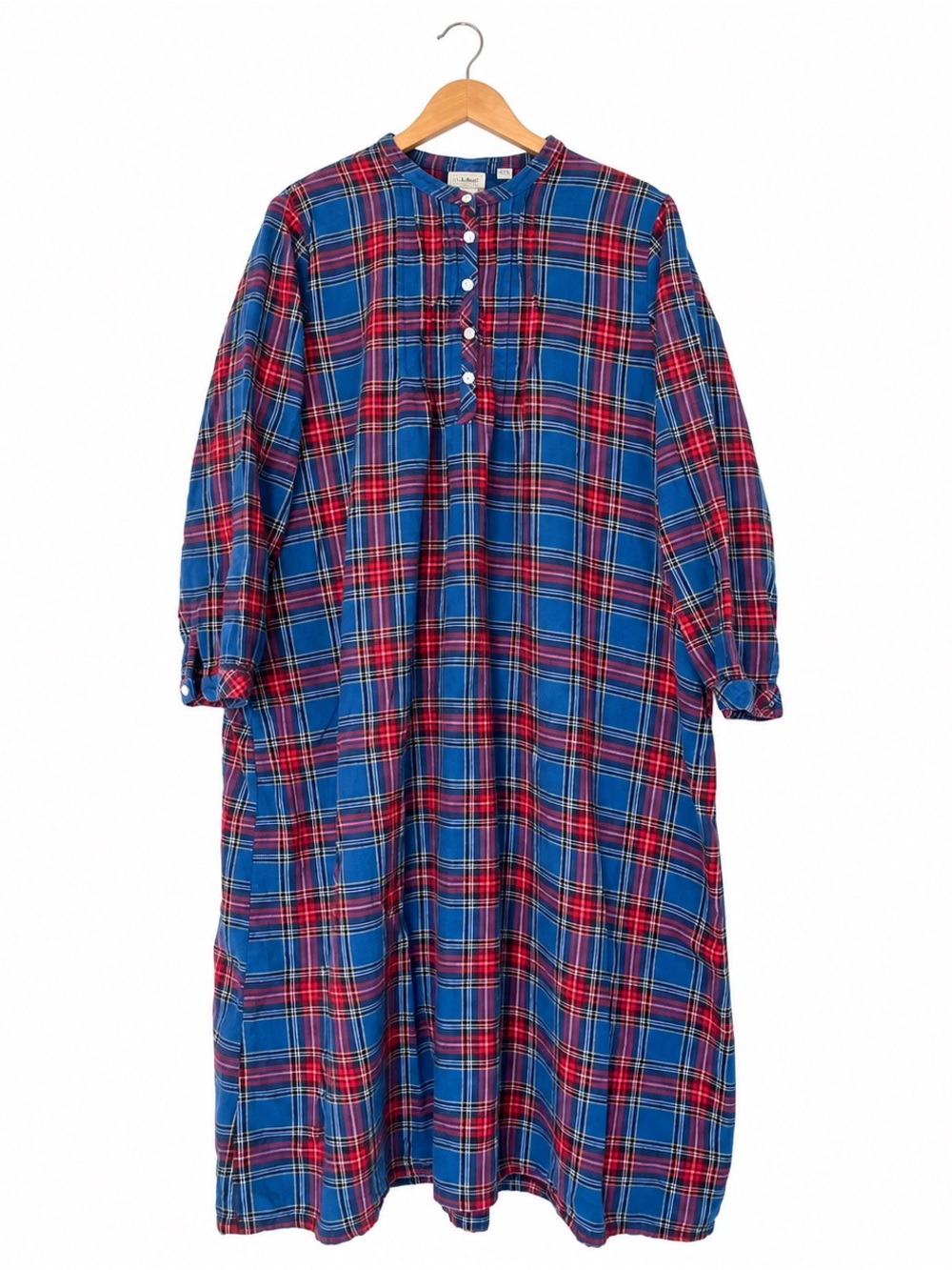 L.L.Bean Women’s XL Petite Flannel Nightgown Plaid